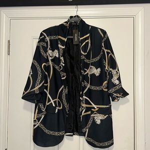 Boohoo blazer in Black, Bold and White sz.18. Brand new.